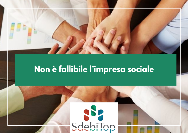 Non è fallibile l’impresa sociale